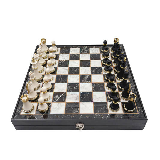 Black & White Chess Set – Metal Pieces