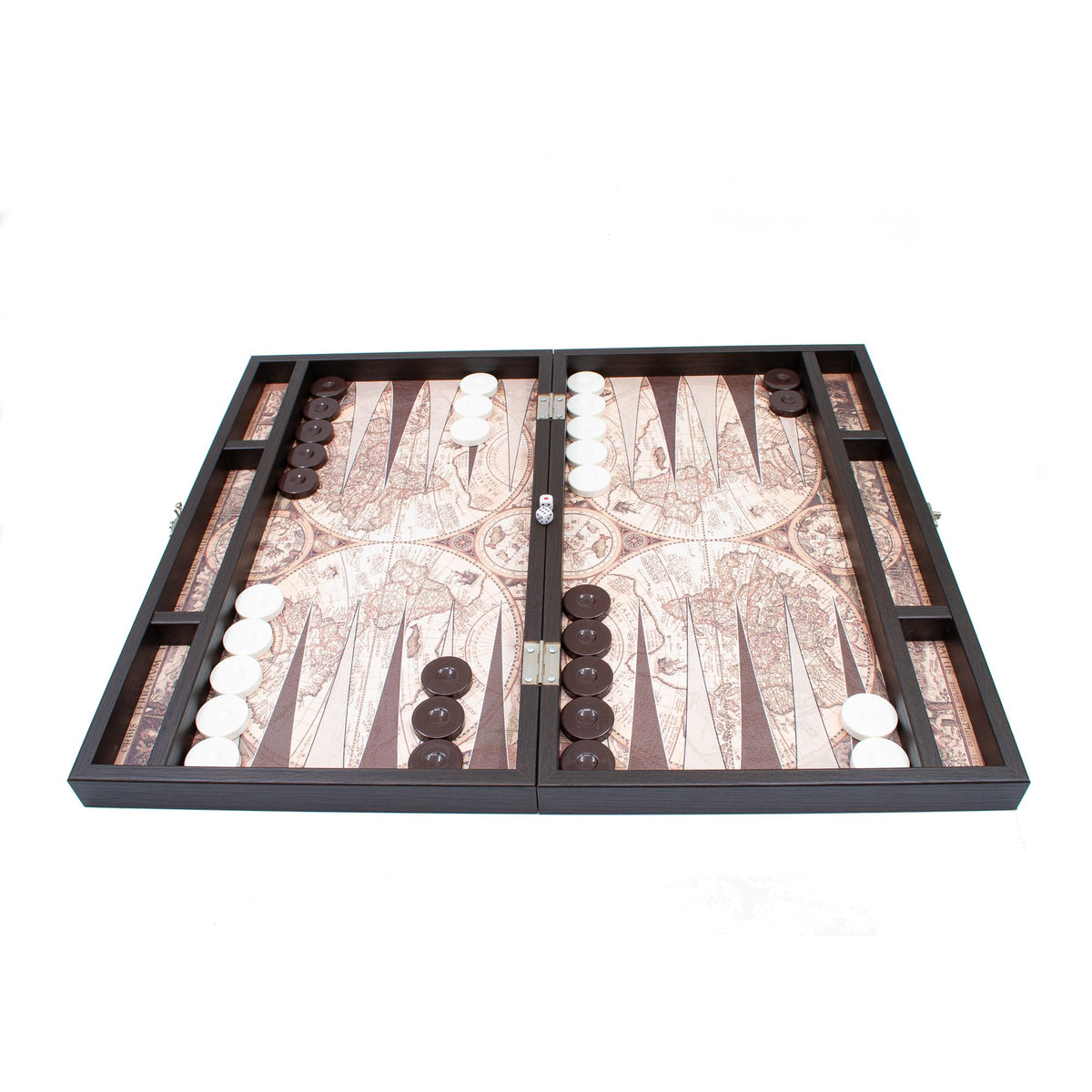World Map Backgammon Set