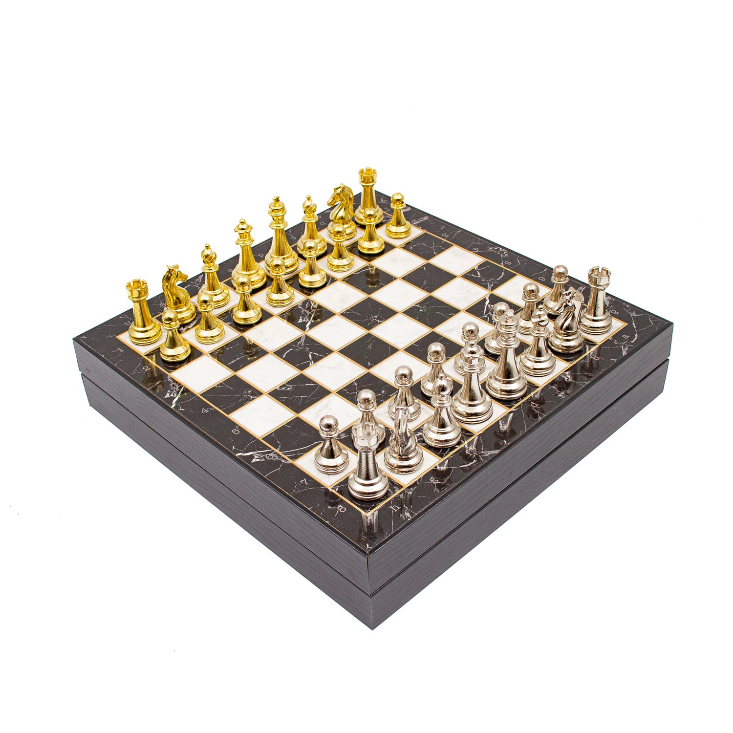 Marble-Patterned Chess: Unique with Elegant Pieces - Ketohandcraft