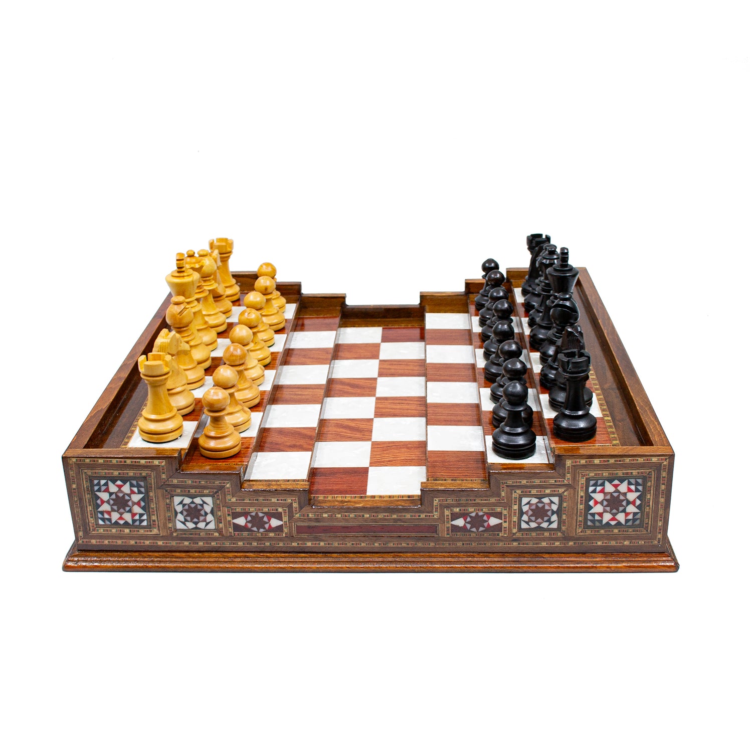 Arena Grandmaster Chess Board: Distinctive Staunton Pieces - Ketohandcraft
