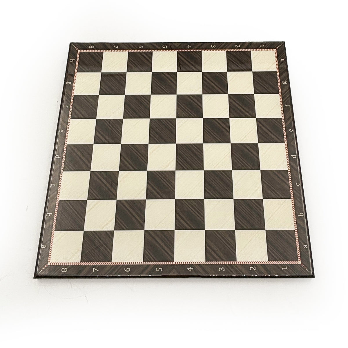 Walnut Pattern Chess Set with Metal Pieces