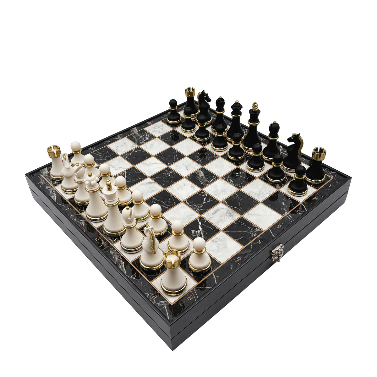 Black & White Chess Set – Metal Pieces