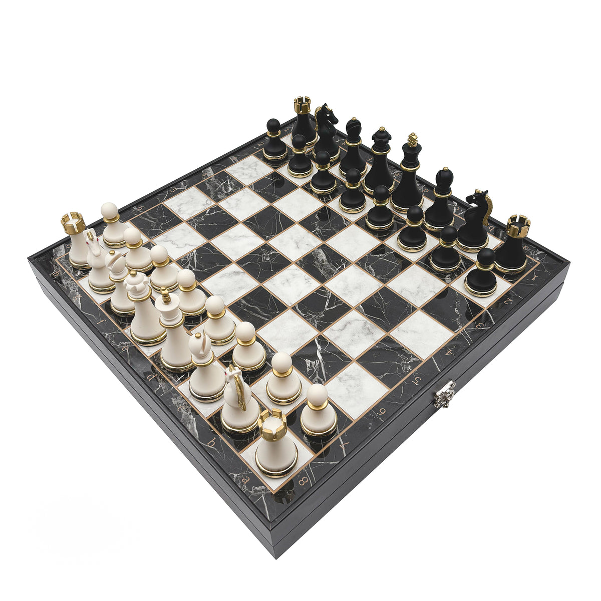 Black & White Chess Set – Metal Pieces