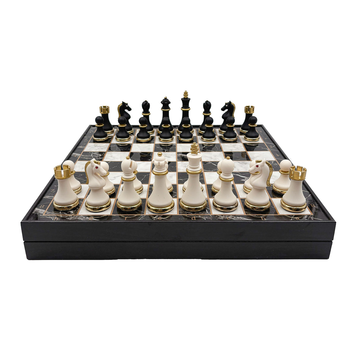 Black & White Chess Set – Metal Pieces