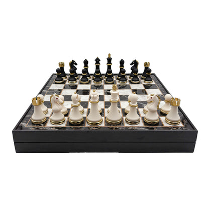 Black & White Chess Set – Metal Pieces