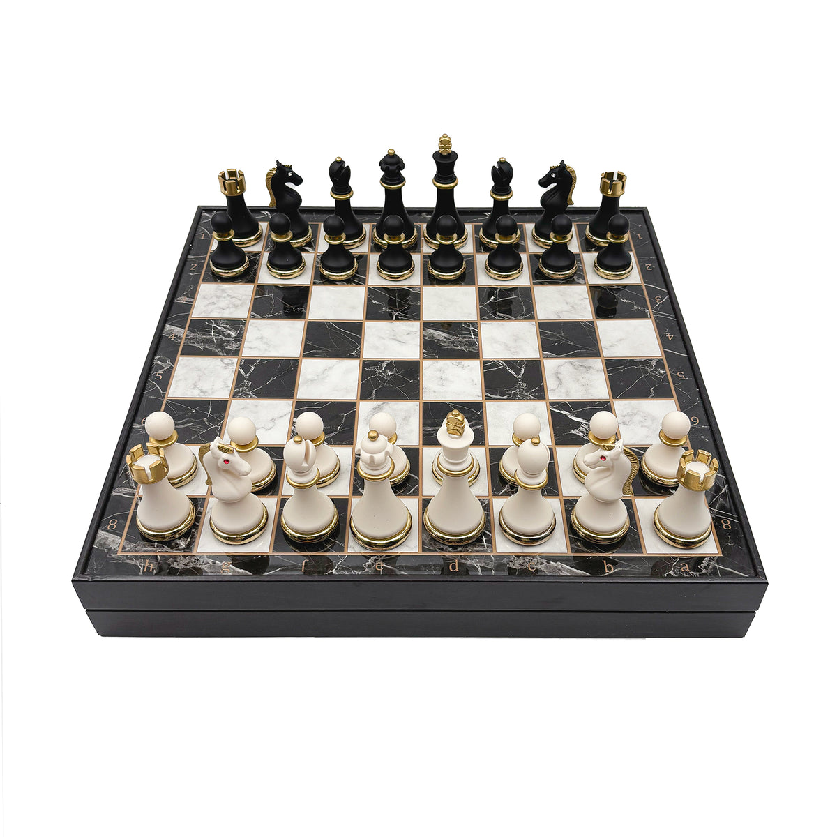 Black & White Chess Set – Metal Pieces
