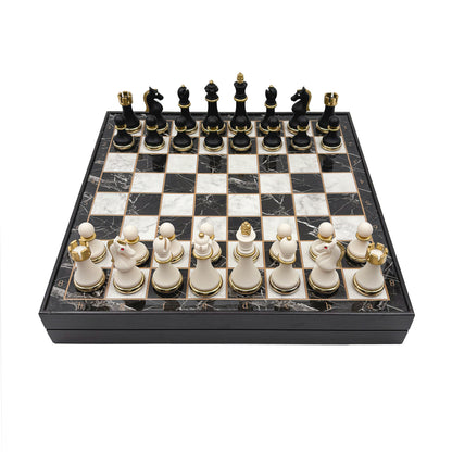 Black & White Chess Set – Metal Pieces