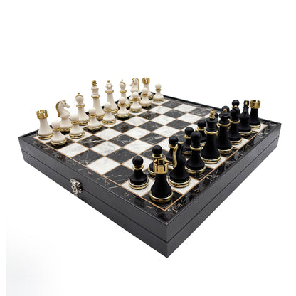 Black & White Chess Set – Metal Pieces
