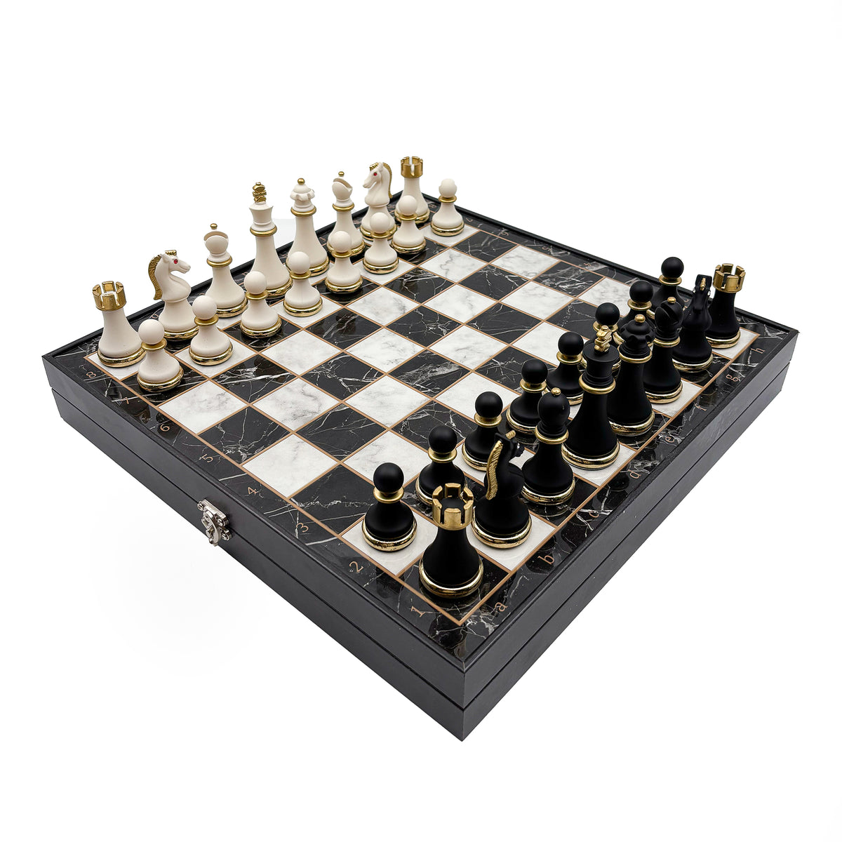 Black & White Chess Set – Metal Pieces