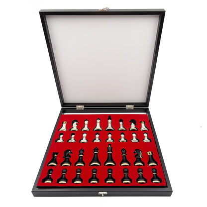 Black & White Chess Set – Metal Pieces