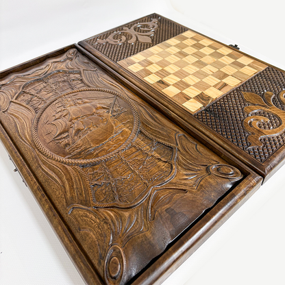 Inlaid Walnut Backgammon – Artisan Designs