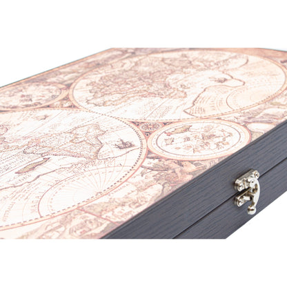 World Map Backgammon Set