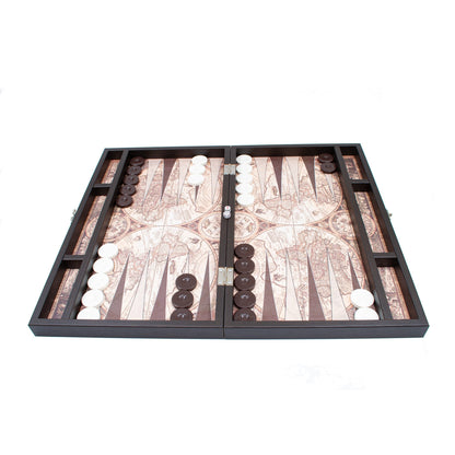 World Map Backgammon Set