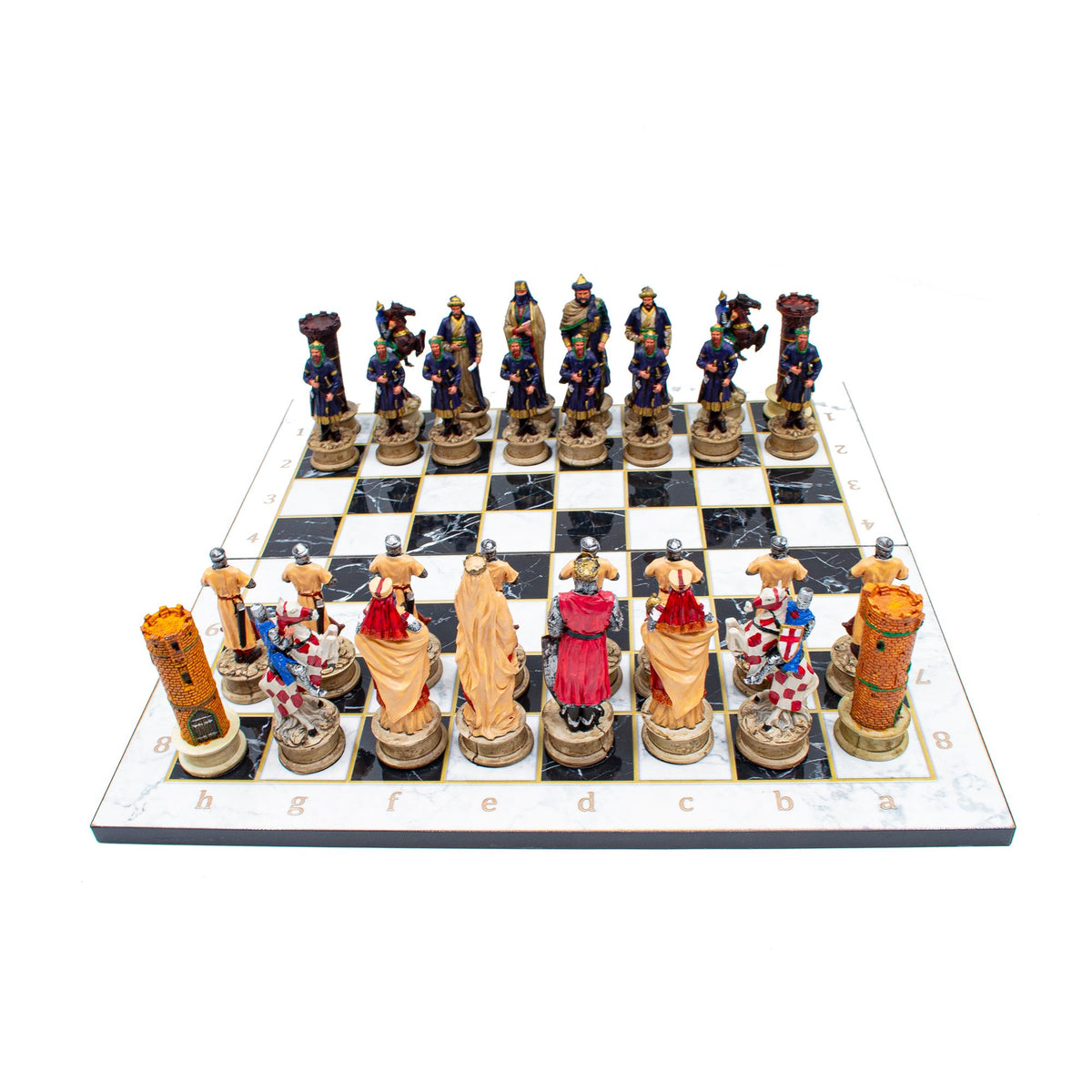 Ottoman & Crusaders Chess Set – Foldable Board
