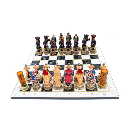 Ottoman & Crusaders Chess Set – Foldable Board