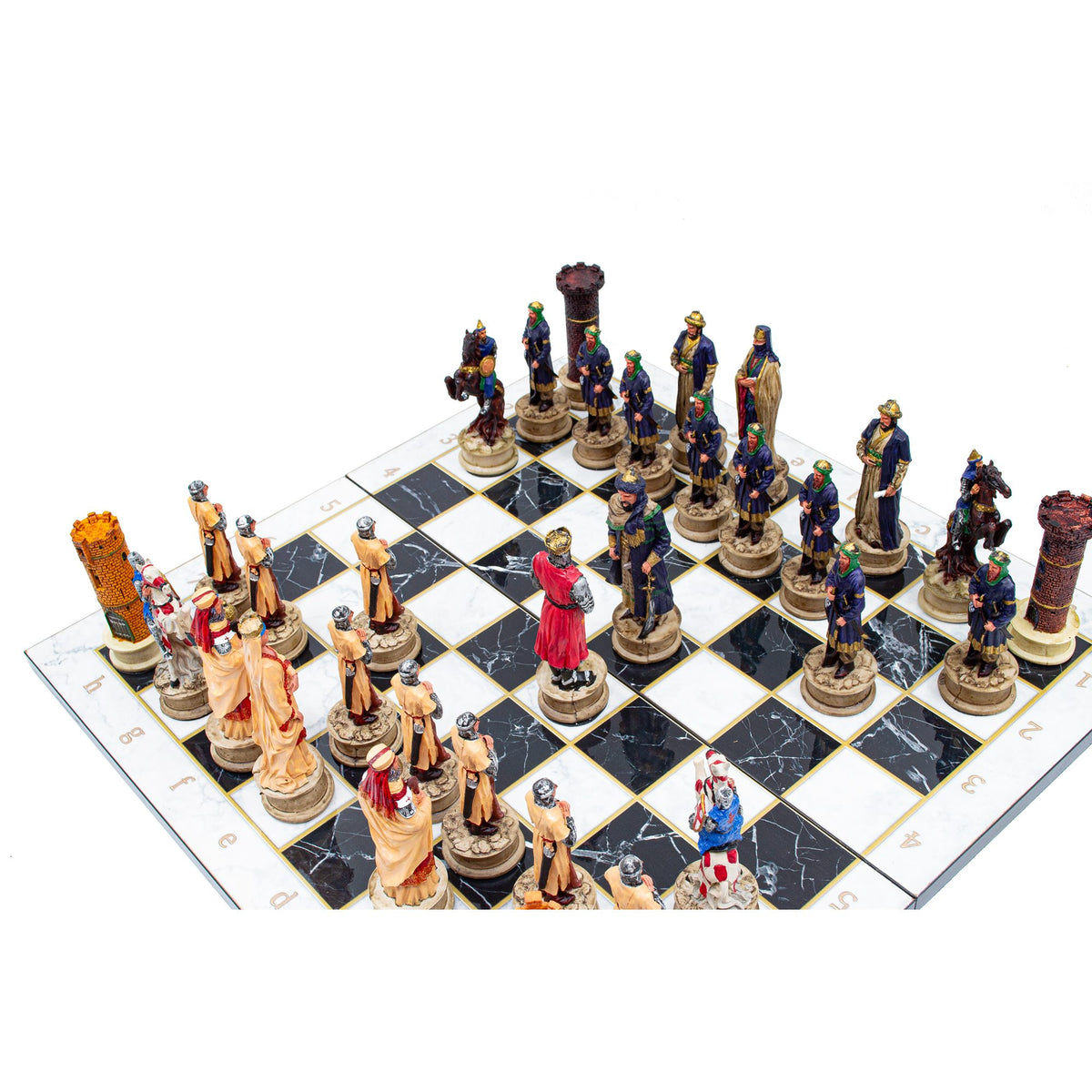 Ottoman & Crusaders Chess Set – Foldable Board